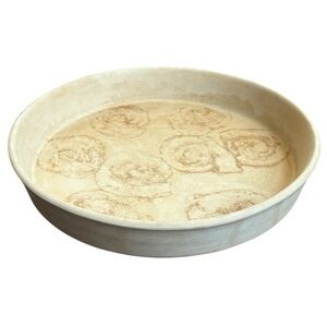 Pampered Chef Stoneware 11” Round Deep Dish Baker Pizza Family Heritage